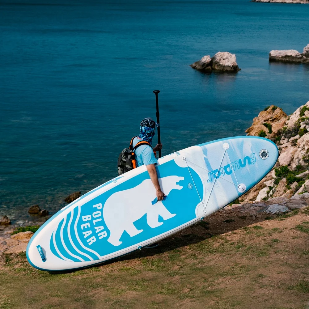  FUNWATER Прямая поставка спасательная надувная доска весло для серфинга мягкая