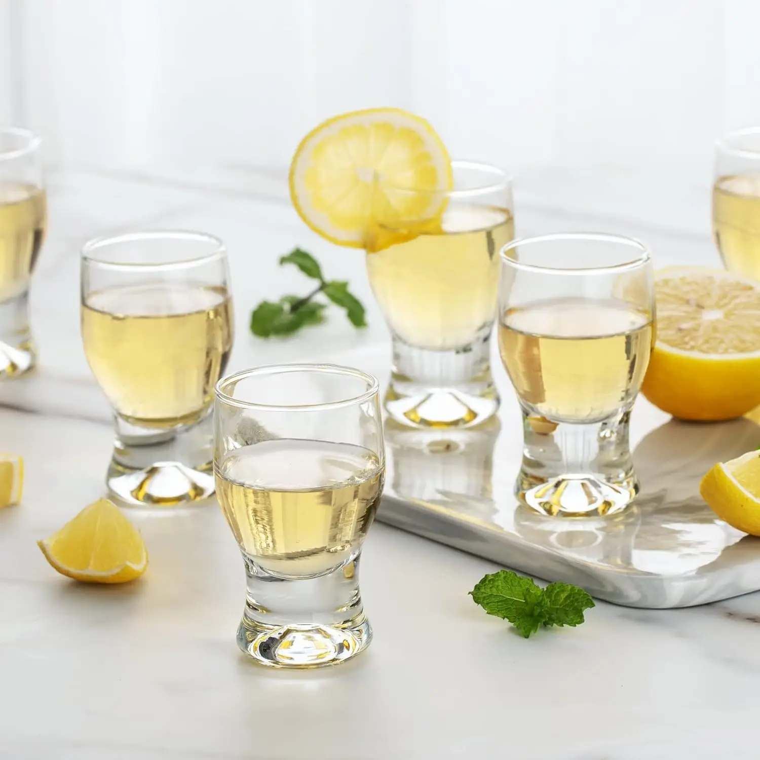 2 Oz Clear Mini Brandy Sniffers Shot Glass with Custom Logo for Wedding