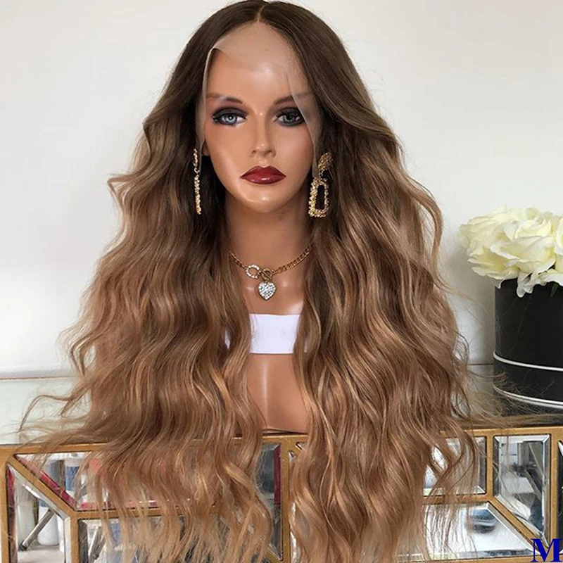 
Wholesale 13X6 Lace Frontal Human Hair Wigs Pre-Plucked 4/Brown Color Brazilian Virgin Hair Natural Wave Lace Wig For Woman 