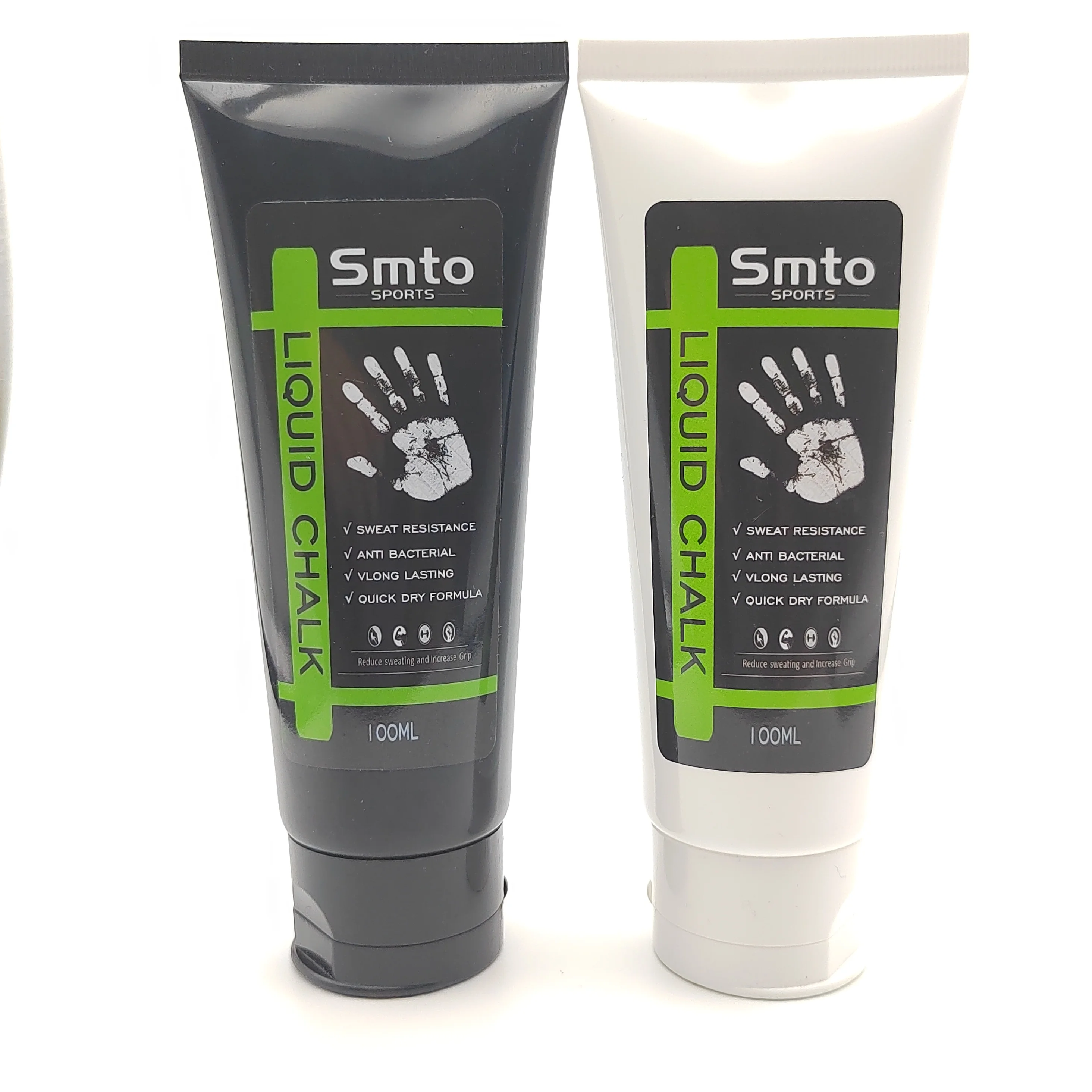 Customized logo 250ml round black dry hands pole dancing liquid chalk sports hand  dries in seconds