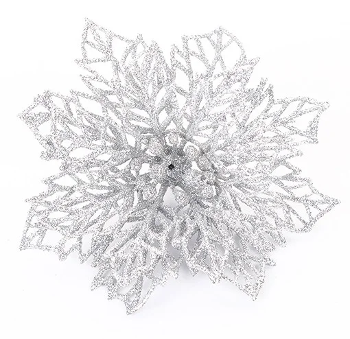 Beautifully Christmas tree pendant golden craft butterfly bow tie holiday party silver powder decorations for wholesale