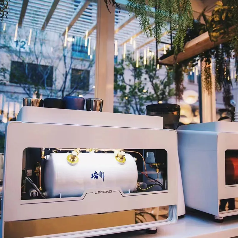 2024 Semi Automatic 2 Heads Espresso Machine Commercial E61 Espresso Coffee Maker Machine