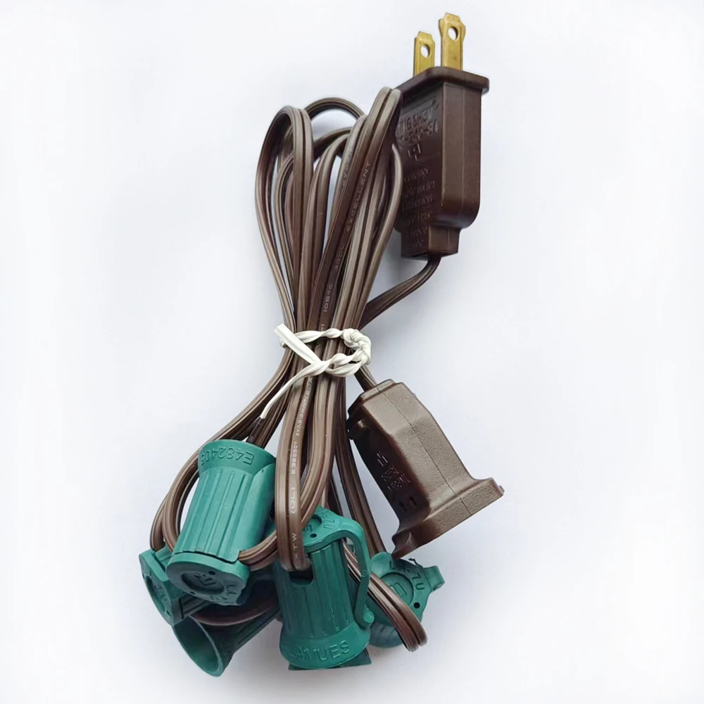 Clear Zip Plug Lighting String Slide-on Plug Transparent Quick Plug