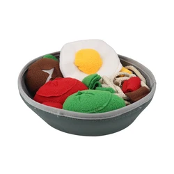 Noodle Nose Work Interactive Dog Plush Toy Food Dispensing Toys Hide Treat and Sniff Toy for Dogs Cat Puppy