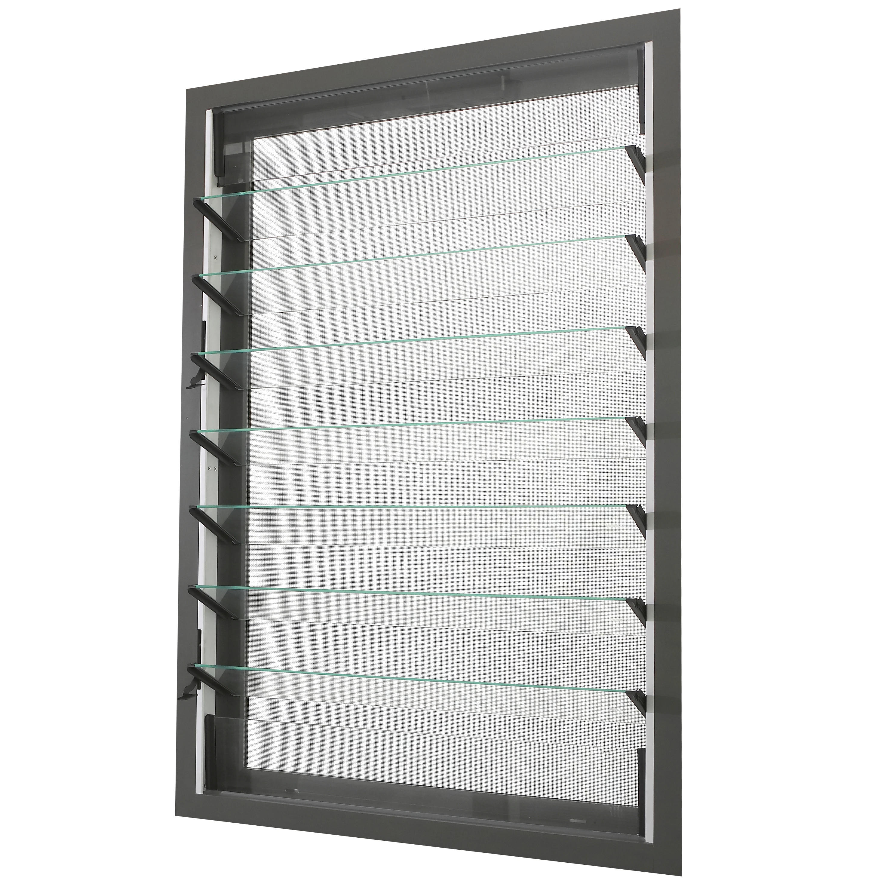 Louver Price Adjustable Glass Louver Windows Aluminum Frame Exterior Ventilation Louver for sale