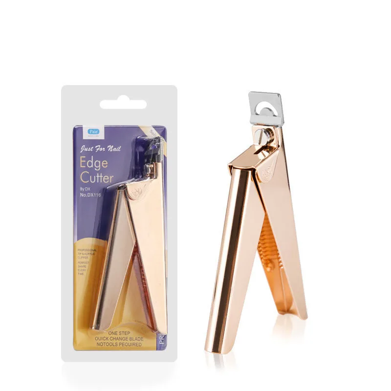 Nail Tip One Blade U Shape Clipper Acrylic Gel Extension Shaping Scissors Nail Art Tools False Nails