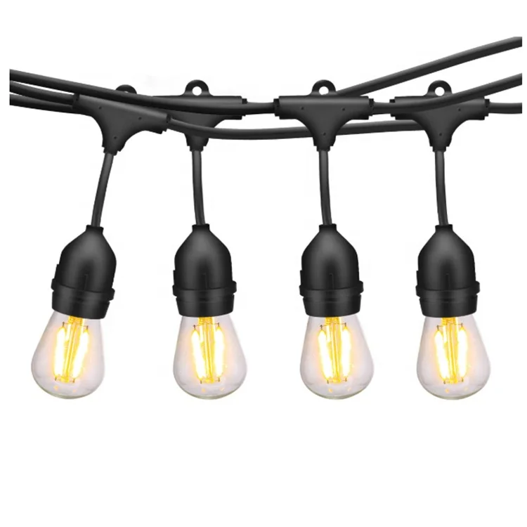 2019 Most Popular Commercial Drop Strand Globe String Lights with Ediston Style Bulbs for Events