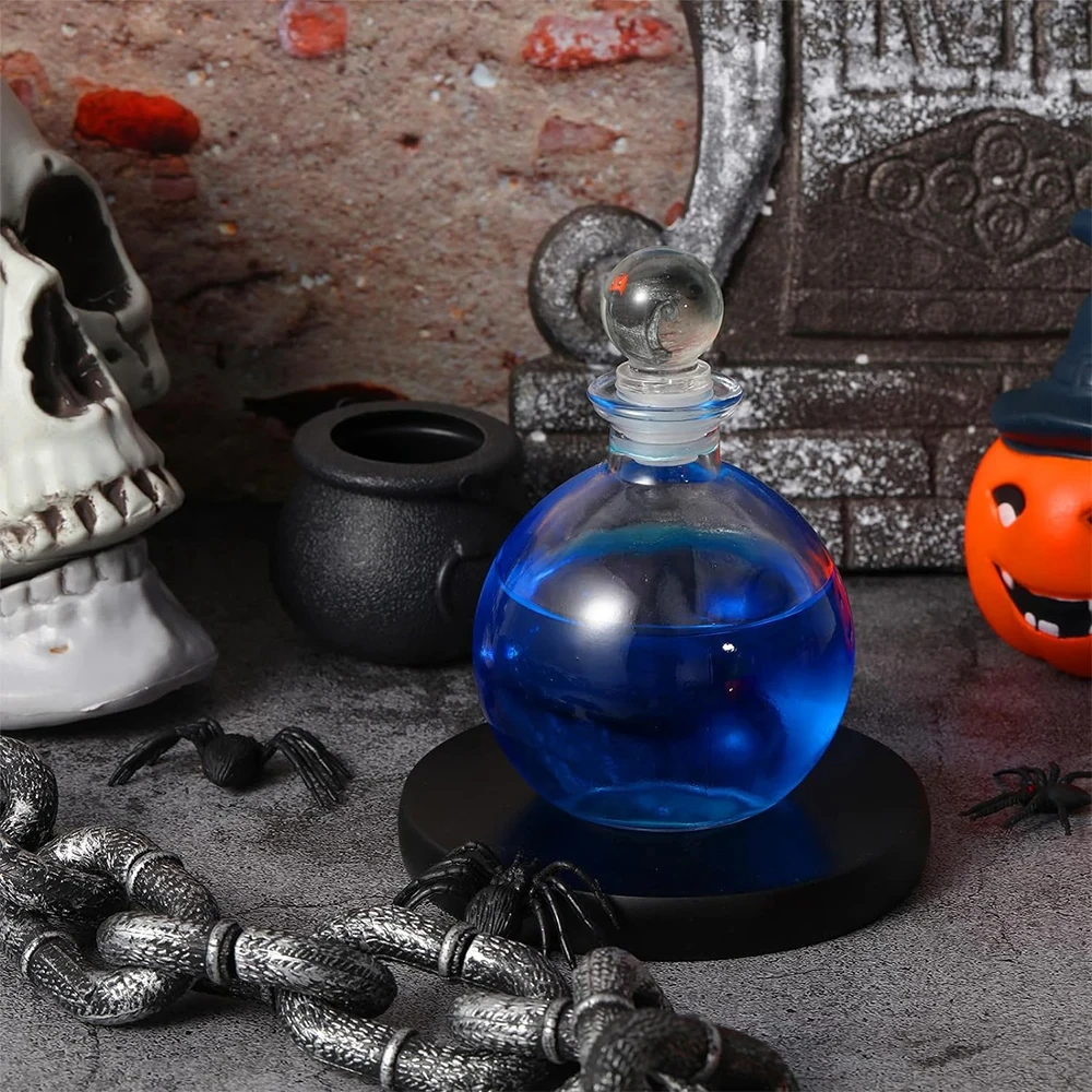 6oz 8.5oz Clear Spherical Potion Bottles Round Glass Bottles Clear Potion Jars  for Large Decorative Bottles Vases