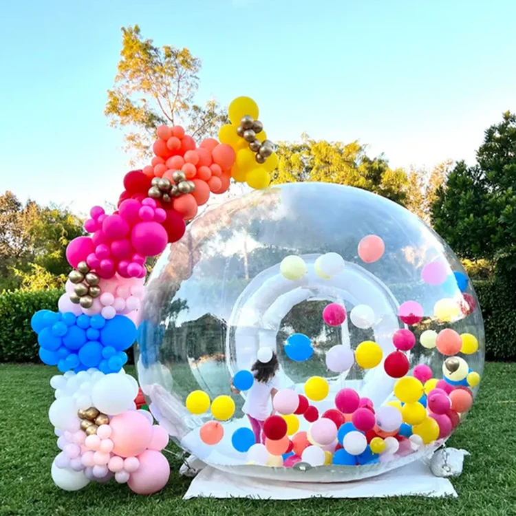Надувной хрустальный купол трехуровневый прозрачный коммерческий пузырь палатка
