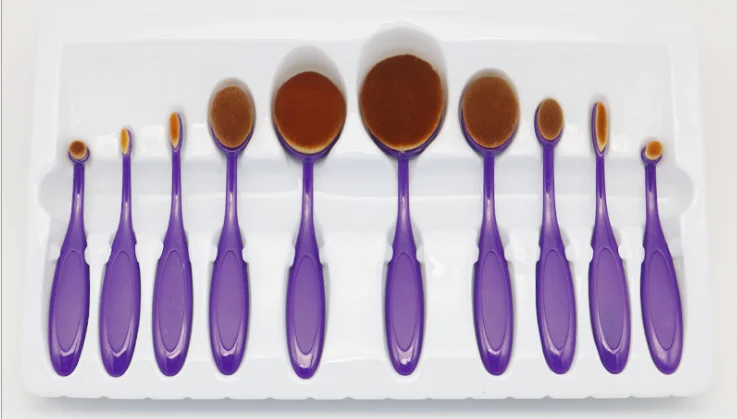 
2020 High Quality profession 10 Pcs Toothbrush Makeup Brush Makeup Tool Brush Set 