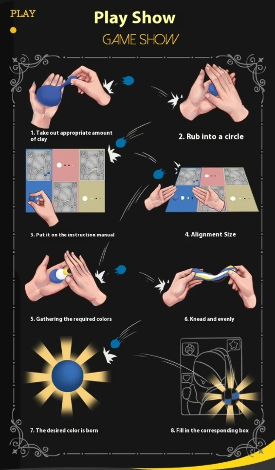 Unisex Plastic Dry Clay Handmade Air-Dry Clay Playdough & Slime Educational DIY Toy