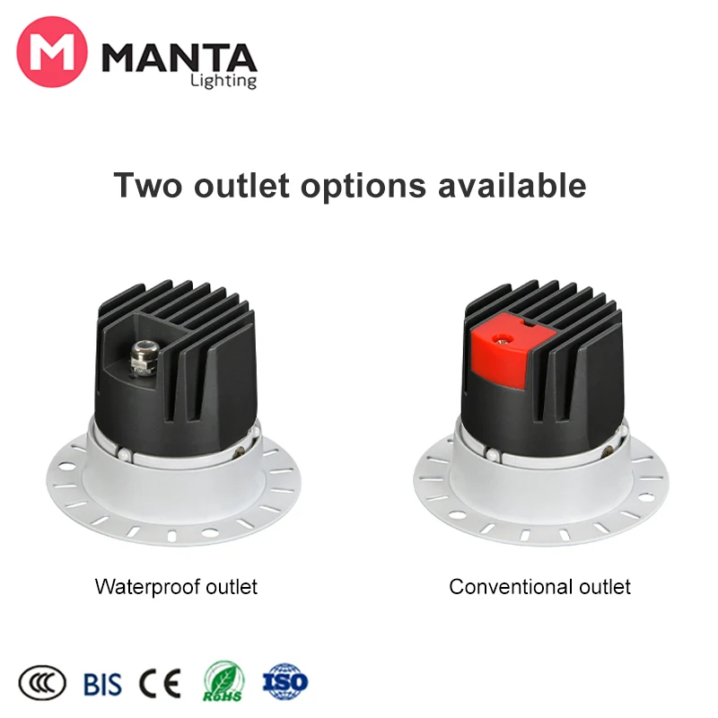 Family series round cob spot light anti glare recessed trimless spotlight 220V ceiling surface mounted 7w led spot lighting