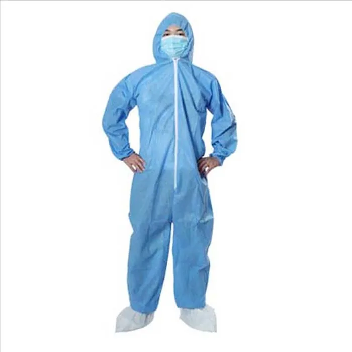 Manufacturer Customized High Quality Hooded Isolation Clothes Disposable Medical Isolation Coveralls with Waterproof Film