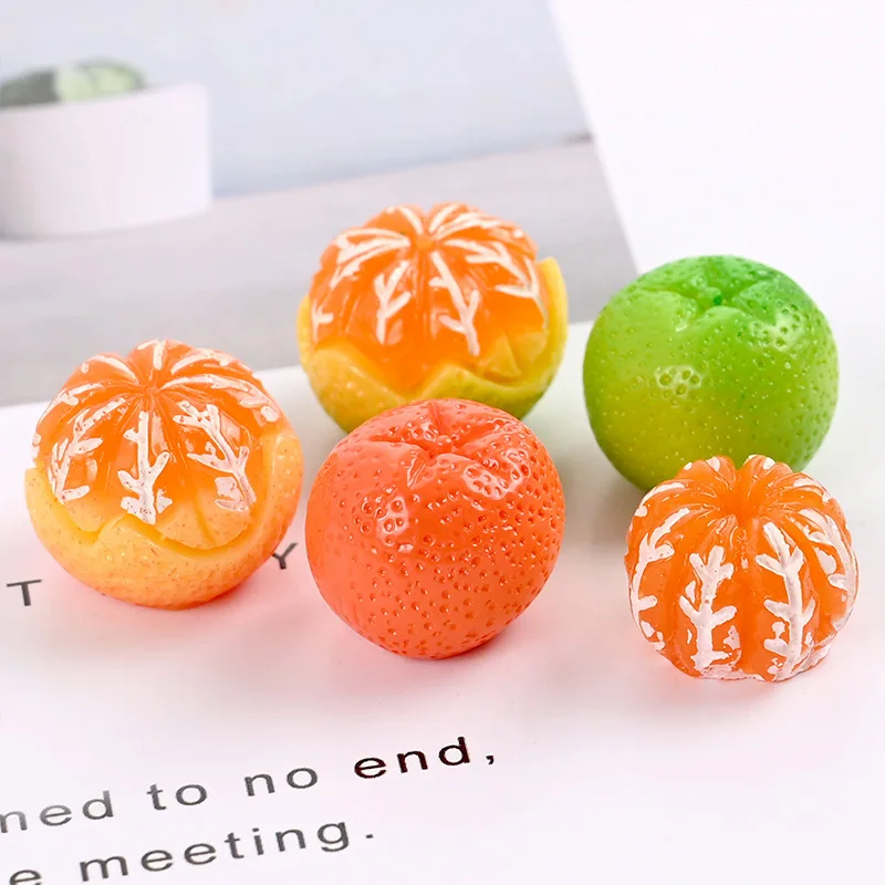 Slime Accessories Mini Simulation Fruit Model Resin Slime Charm