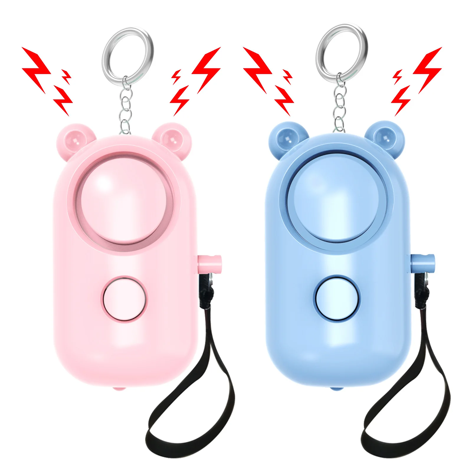 Portable Safety Security Self Defense Keychain for Women Children Kids Safe Sound Personal Alarm