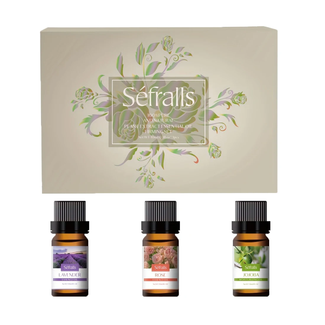 Sefralls Natural Plant Massage Essential Oil Firming Set Wholesale Facial Aromatherapy Moisturizing Skin Care Gifts