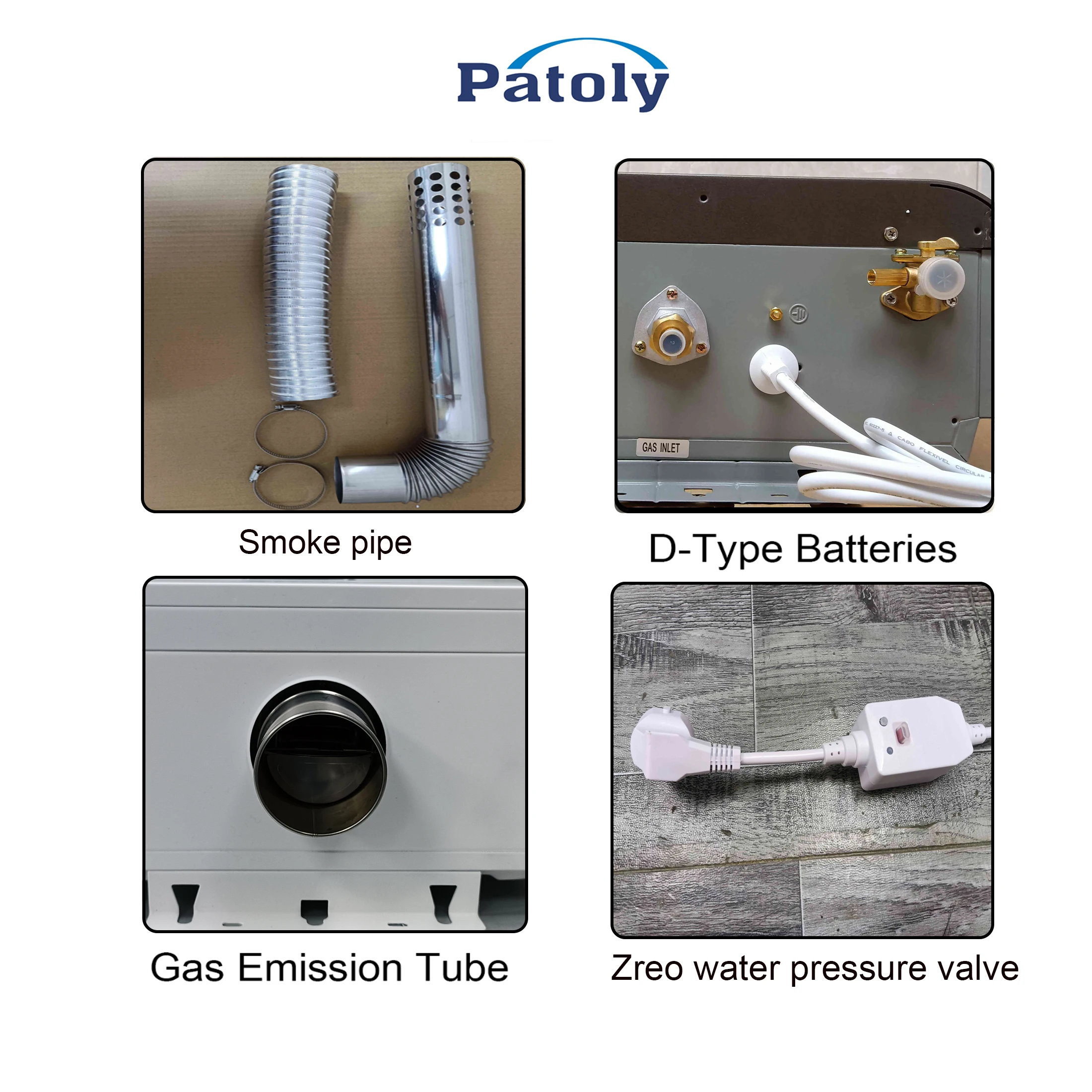 110V/220V Bathing Instant Gas Hot Water Heater lpg Ng Natural Oxygen Free Copper Heat Exchanger Wall Mounted Household