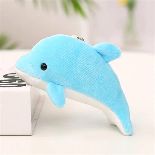 Plush Dolphin Plush Toy Pendant Keychain