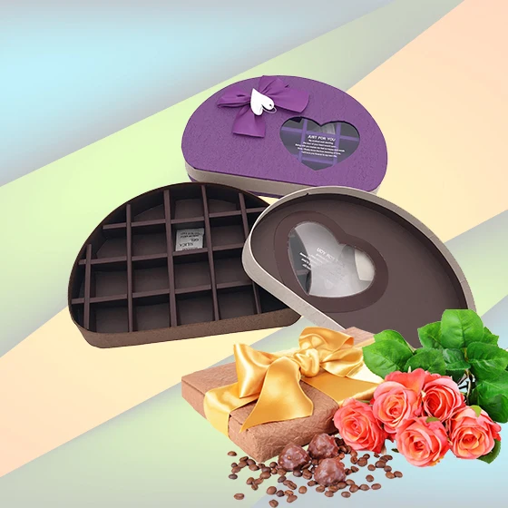 Wholesale custom logo printed truffle bonbon candy wrapping luxury cardboard paper gift chocolate packaging boxes
