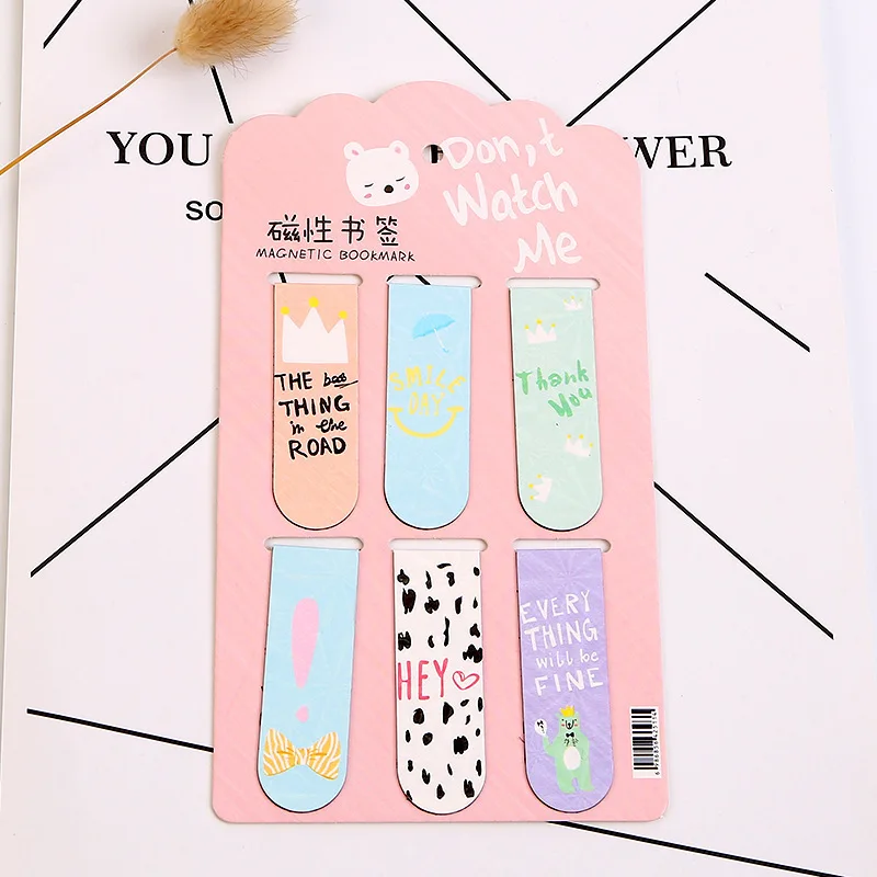 Promotional high end bookmark folding magnetic bookmark magnet bookmark