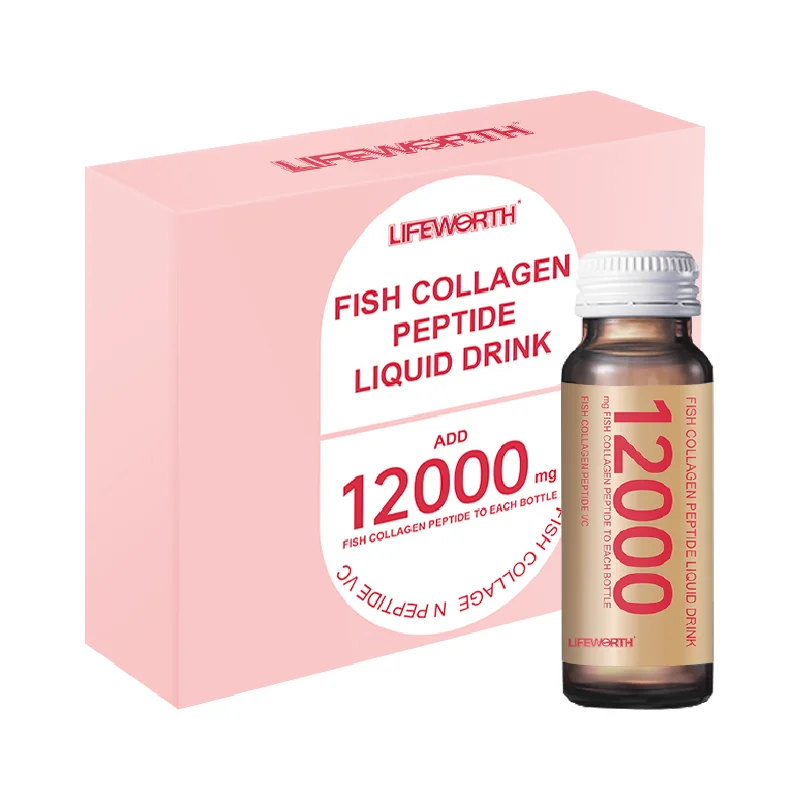 Lifeworth Private Label Vegan Bird Nest Collagen Drinking Skin Whitening Collagen Peptide Drinking Liquid For Skin Lightening
