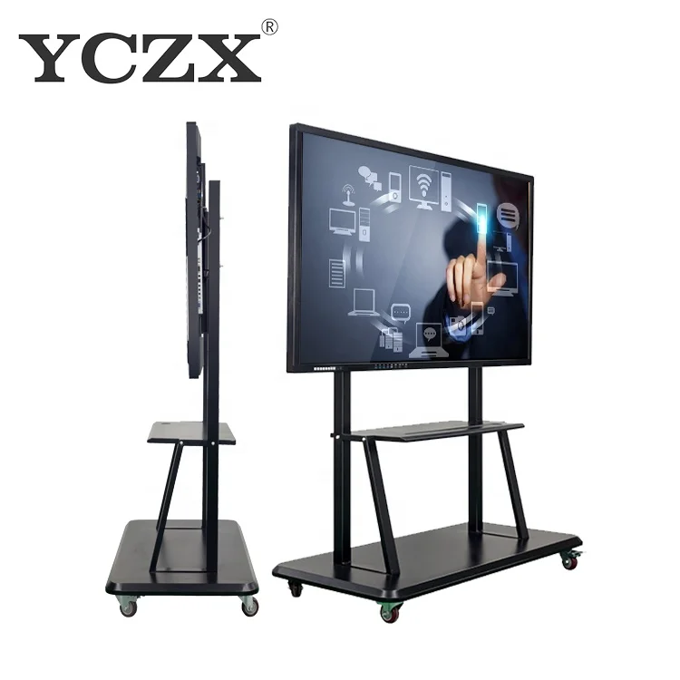 65/75/86/100/110 inch finger multi touch screen smart LCD display meeting room electronic digital interactive smart white board