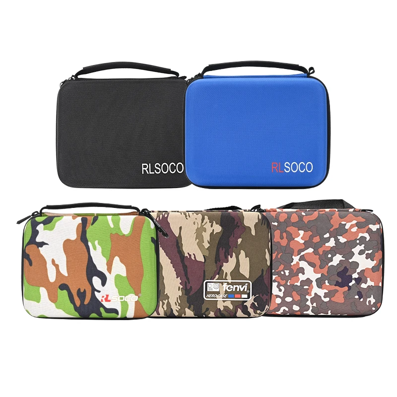 RLSOCO Custom Customized 1680d Portable Eva Hard Shell bag Waterproof Capsules Protective Carrying Case for Gopro Camera