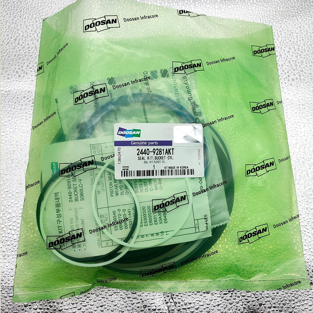 Комплект уплотнителей Hyunkook 24409281 401107-00336A 2440-9281 AKT для экскаватора с солнечной батареей 330LC-V 340LC-V