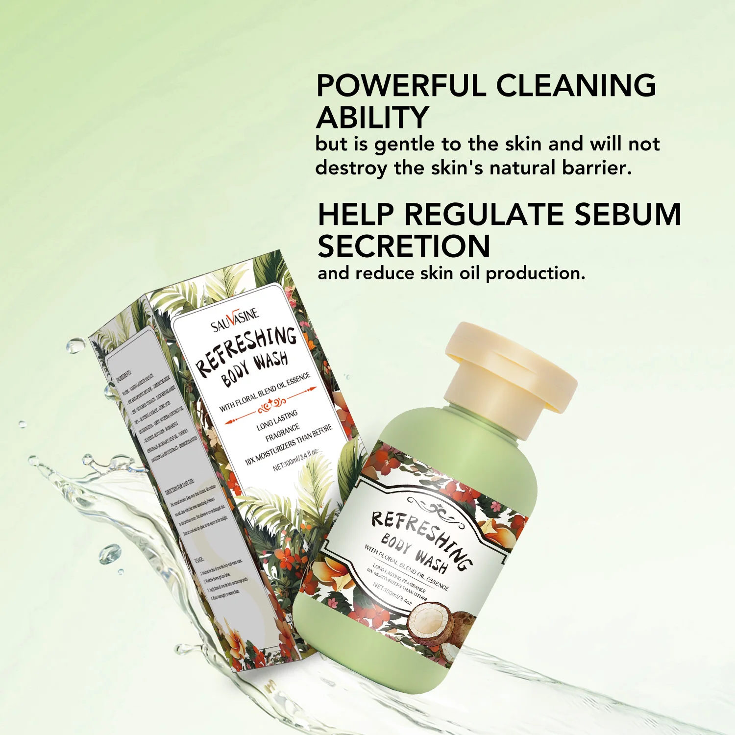 Lanthome Wholesale Bulk Shea Butter Exfoliating Skin Care Natural Sugar Organic Private Label Baby Shampoo Body Wash