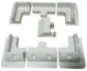 ABS Plastic Or Aluminum Corner Bracket Solar Motor Home Yacht Support System