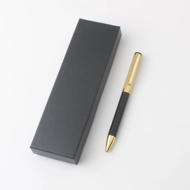 WenYi Hgh cost performance promotion beautiful short fiber pen with gift box small metal ballpoint pen