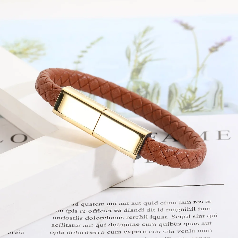VEROMCA 2020 New Style Light Luxury Three Primary Colors Charging USB Portable Data Line Mobile Bracelet