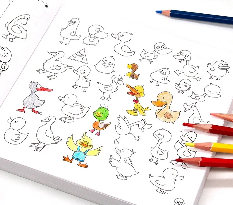 Custom high quality coloring books kids drawing educational activity colouring book printing for children