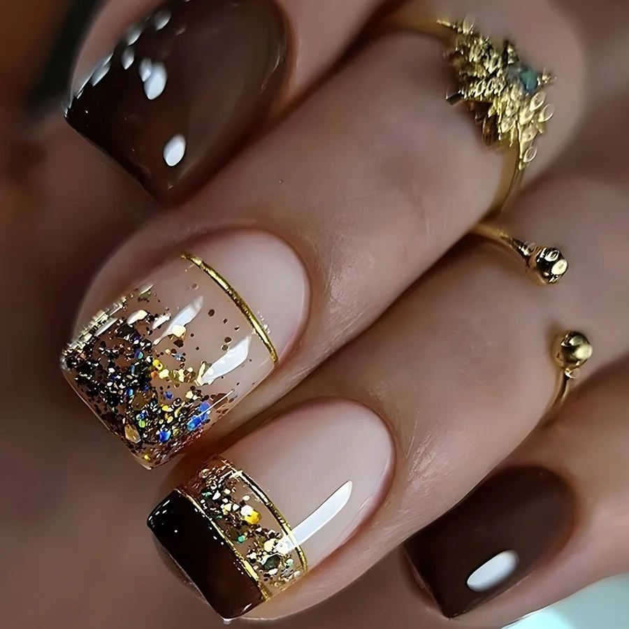 Wholesaler false artificial nails price high quality press on nails with glue luxury fake nail almond diamond
