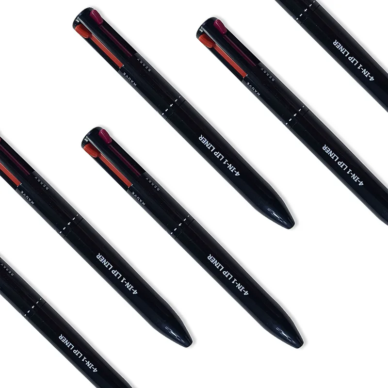 Private Label Long Lasting Full Face 4in1 Makeup Pen Lip Eye Highlighter 4 Colors Makeup Pencil