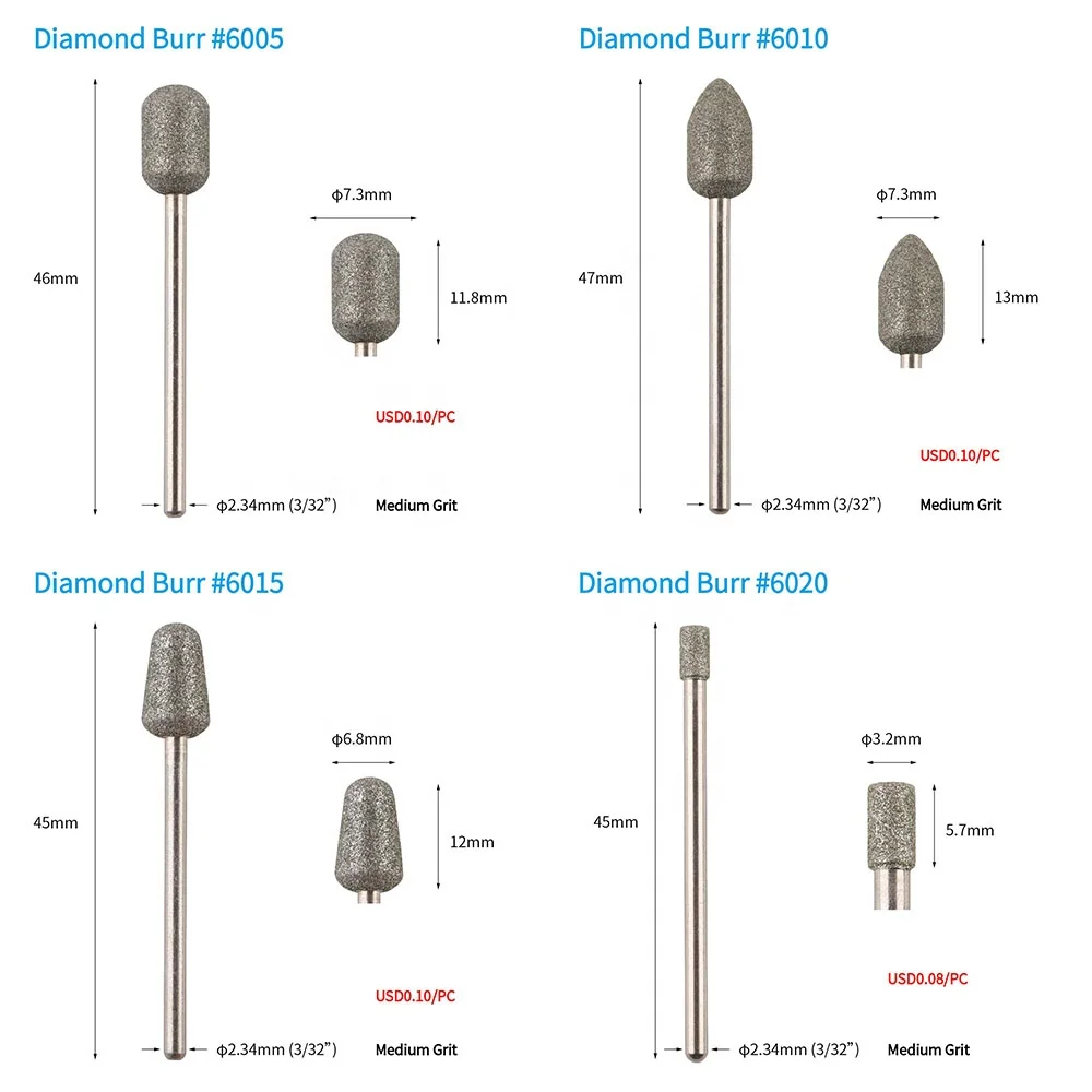 Inventory Dumping Value Promotion Pedicure Podiatry Dead Skin Revoving Toe Cuticle Treatment Nail Drill Bit Burr