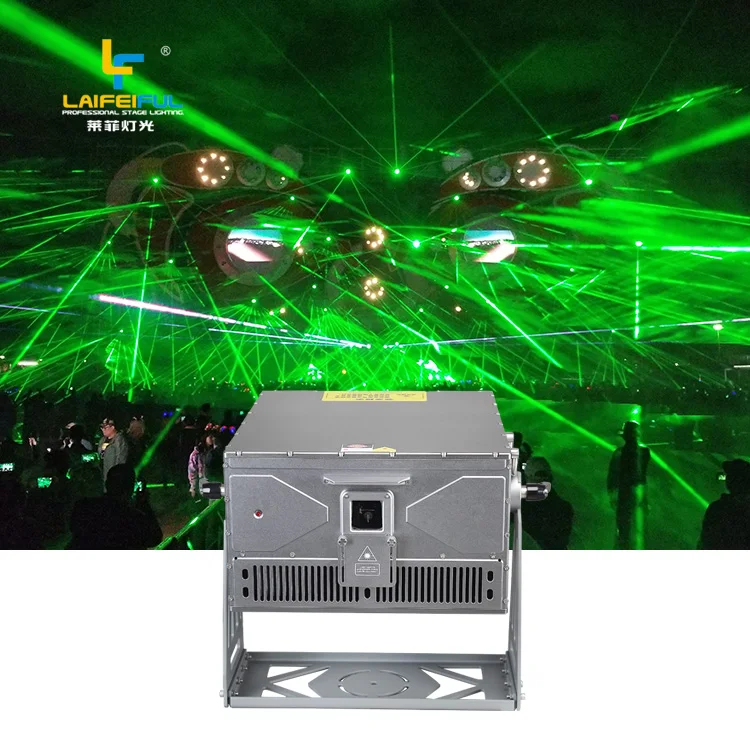 Лазерный проектор для наружной рекламы Вращающийся Rgb Полноцветный ориентир лазерный свет продаж