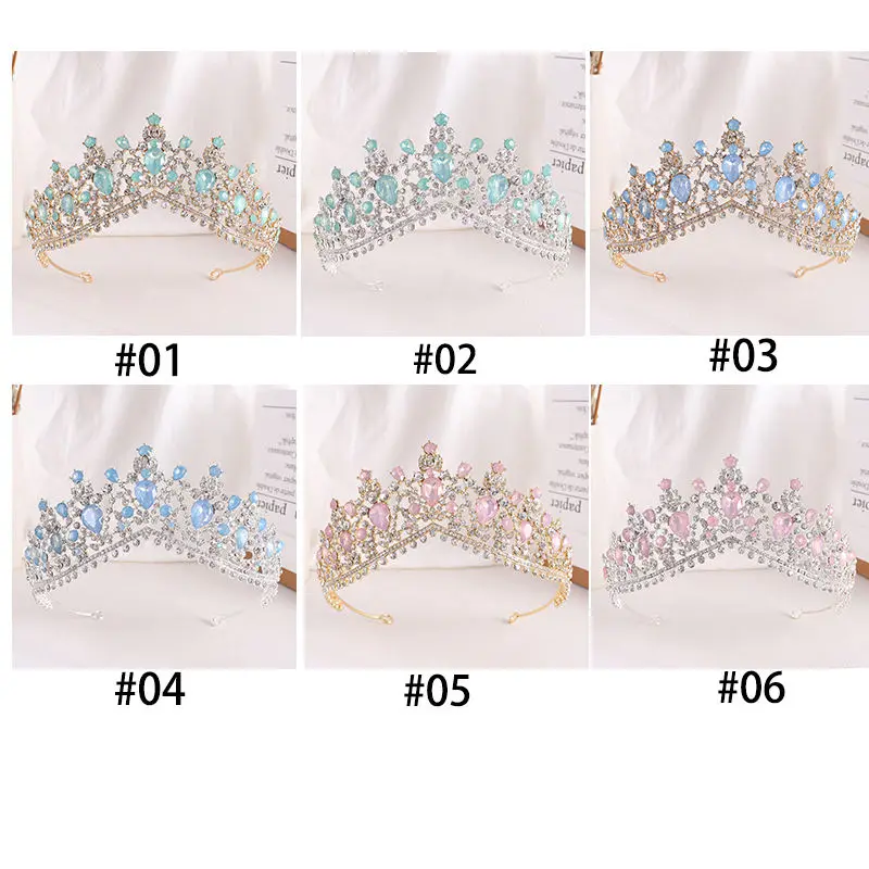 Accept ODM OEM Baroque Crowns For Queens  Luxury Rhinestone Bridal Accessoris Couronne Diadems Crystal Tiara Wedding Head Piece