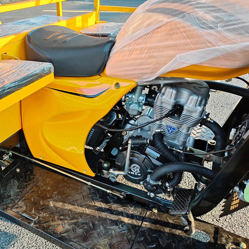 200cc Gasoline Passenger Tricycle New Self-Unloading Three-Wheeled Motorcycle with Core Motor Component