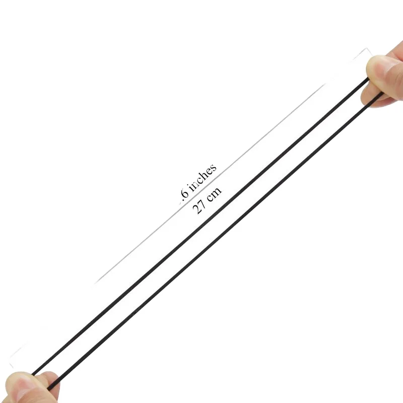 ChangAo Custom Multicolor No-metal Black Color Ropes Ponytail Holders Rubber Elastics Hair Ties for Women Kids