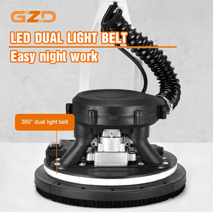 2.2m 1680w Detachable Portable Wall Polisher Sanding Putty Grinding Machine Sandpaper Sander for Wall
