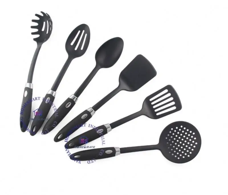 
Free sample 6pcs nylon kitchen utensils tools set 