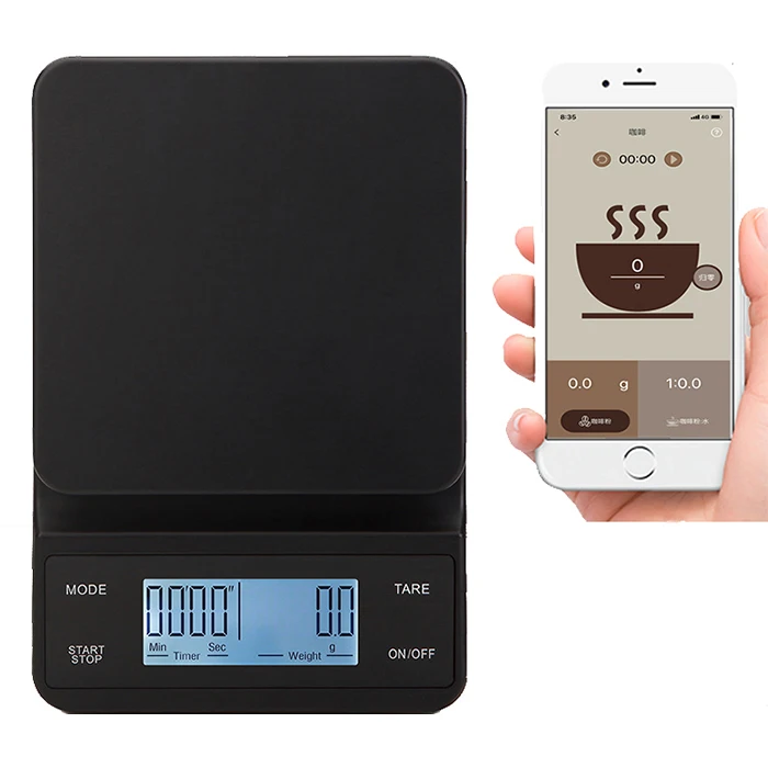 J&R Trending Health Care 3KG 5KG Wireless App Nutrition USB Charging Bluetooth Coffee Scale Kitchen Balance Weighing Scale