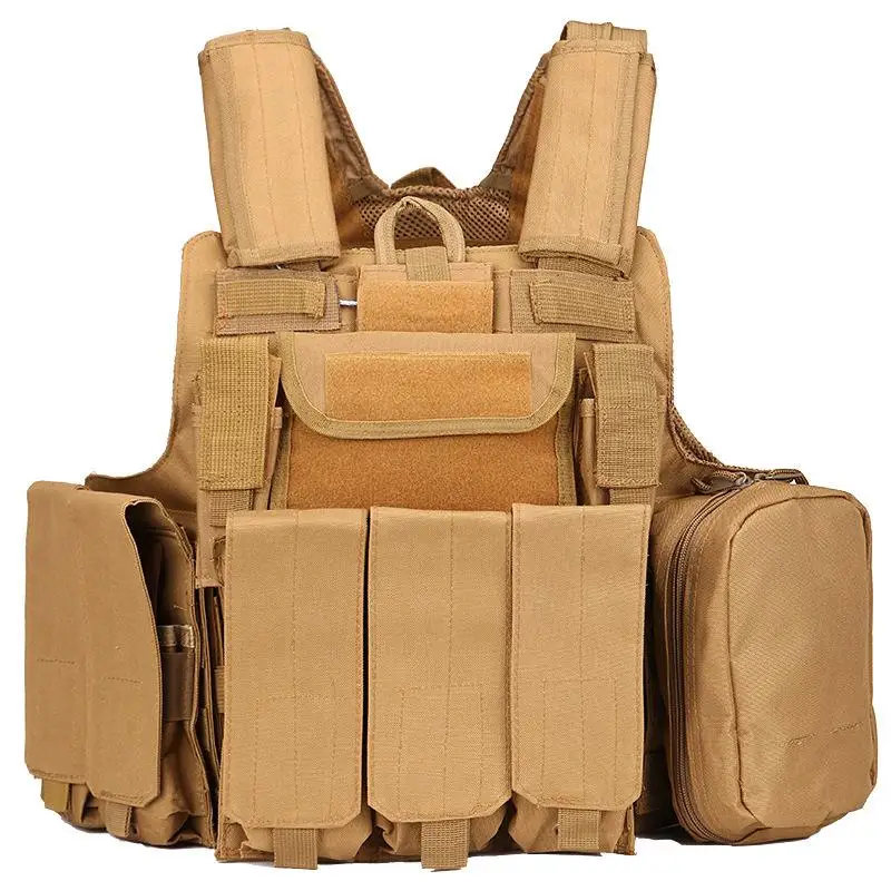 Hot Sale Custom Made Outdoor Nylon Large Multicam Tactical Vest Plate Carrier Safety Security Multicam Tactical Vest