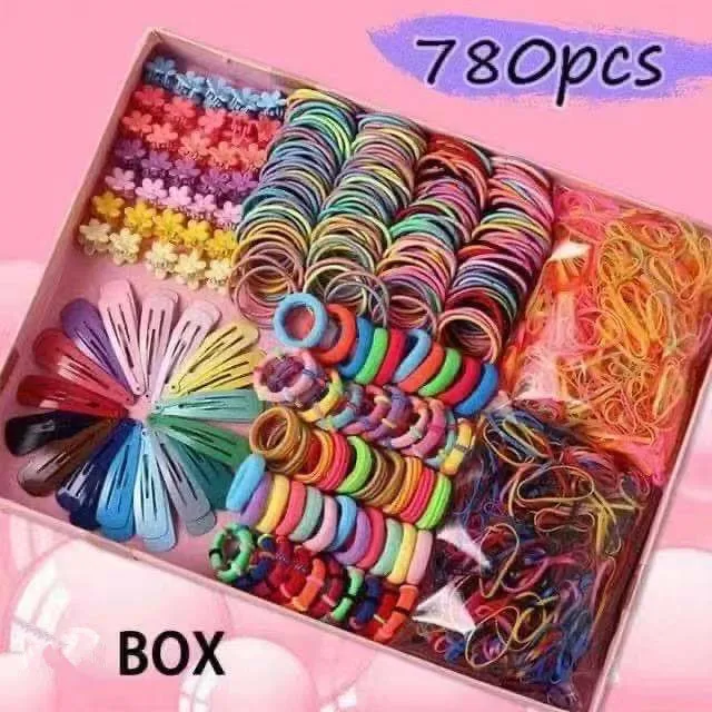 Factory Wholesale Rubber Band Combination Set Bulk Children Hair Accessories Set For Girl Gift