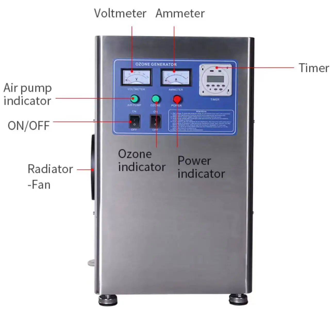 ozone generator for swimming pool water ozone purification drinking water disinfection sewage treatment 5G 10G ozone generator