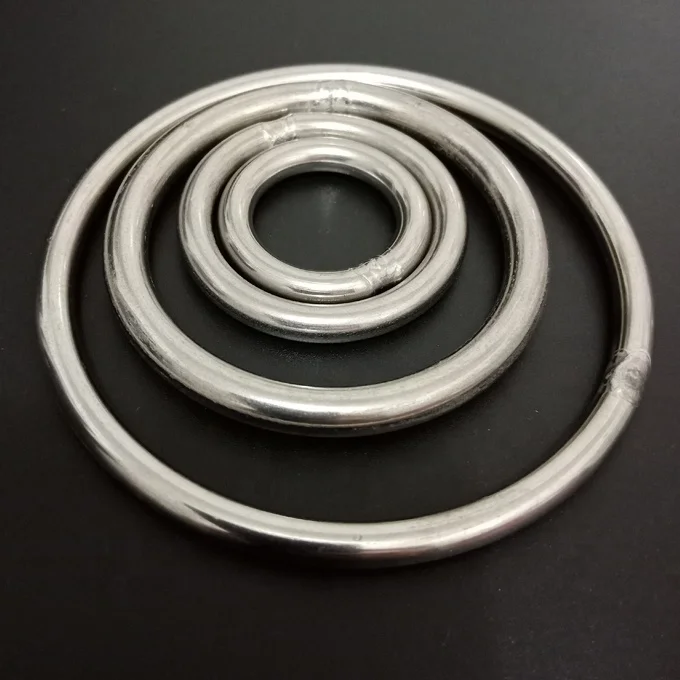 many sizes stainless steel o ring metal round o-ring 10mm 20mm 25mm 30mm 35mm 38mm