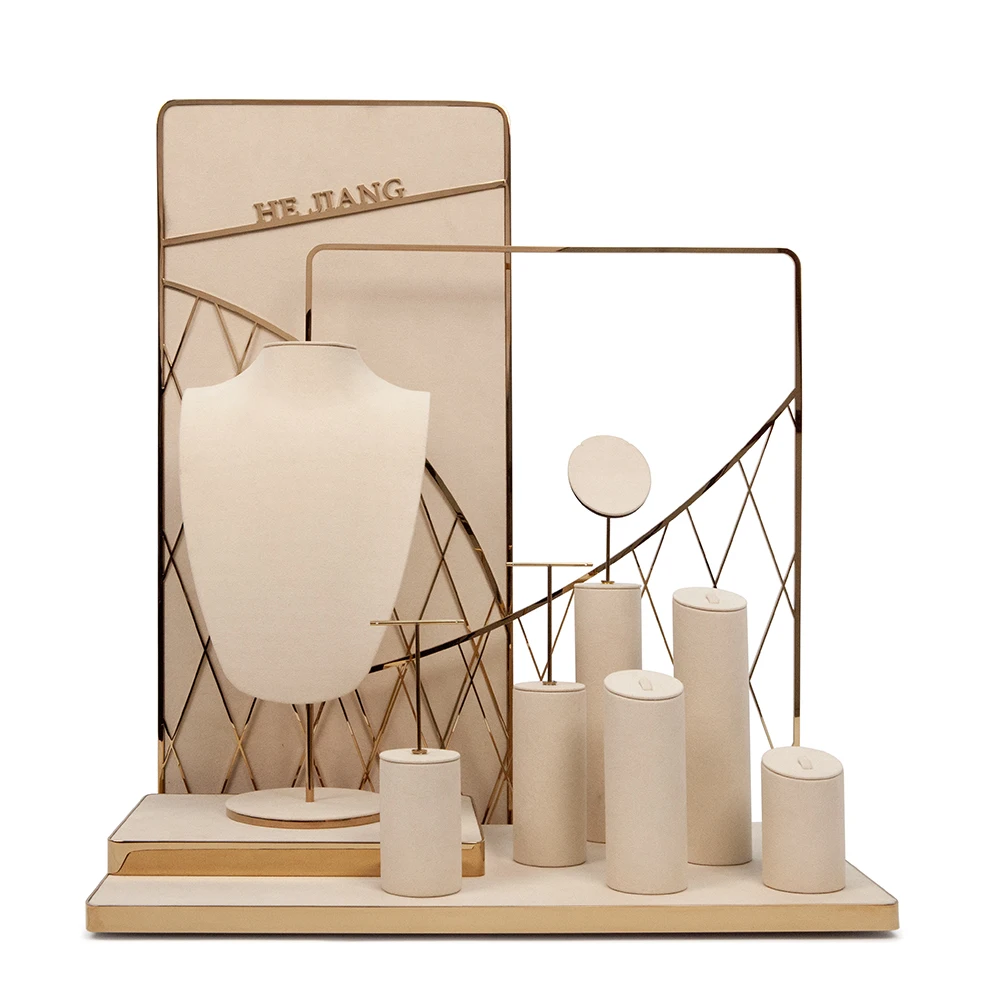 Popular New Jewelry Display Racks High Quality MDF Metal Material Necklace Bracelet Earring Display stand