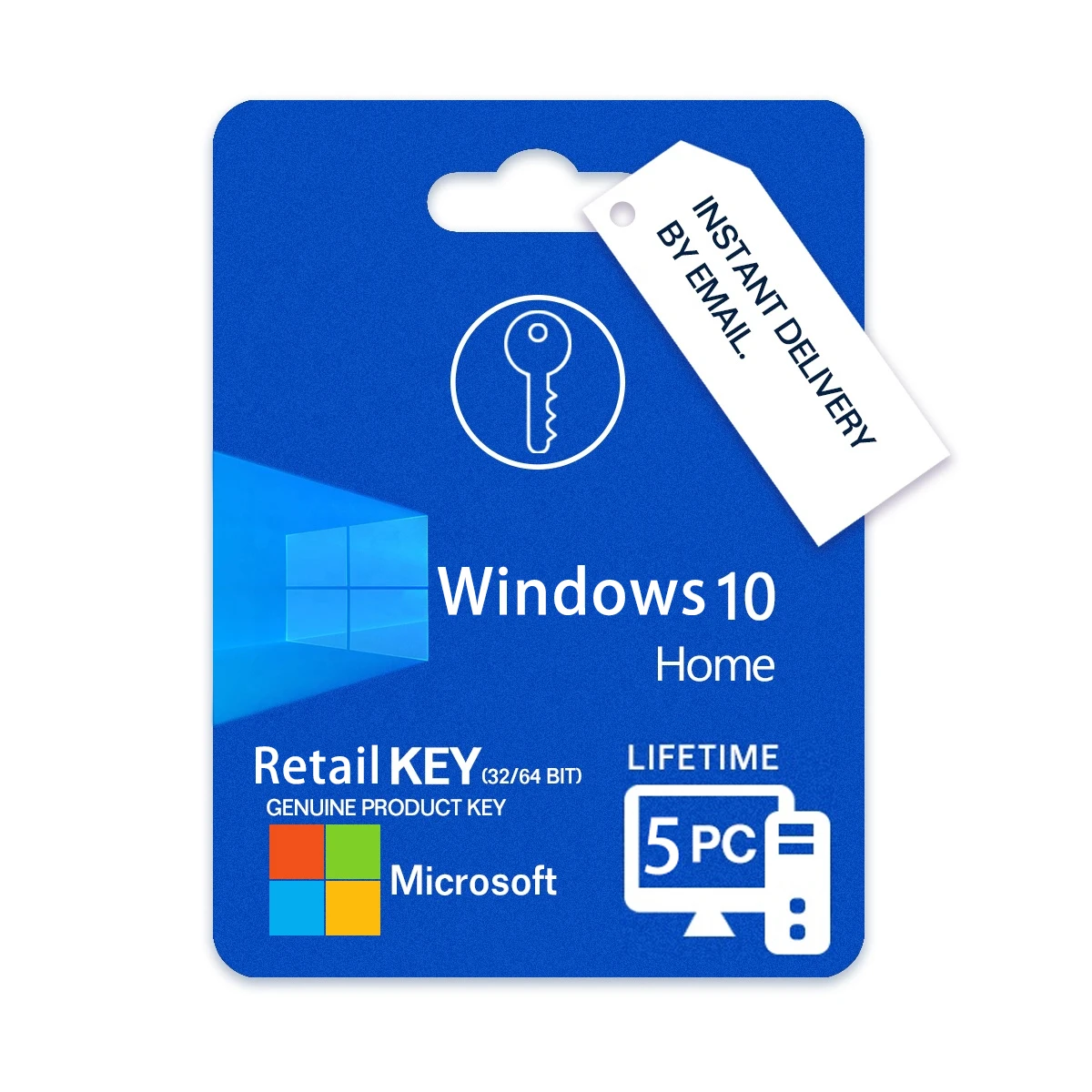 Онлайн 24 часа в сутки наличии доставки электронной почты Windows 10 Домашняя розничный ключ для 5 шт. партии 6 месяцев гарантии