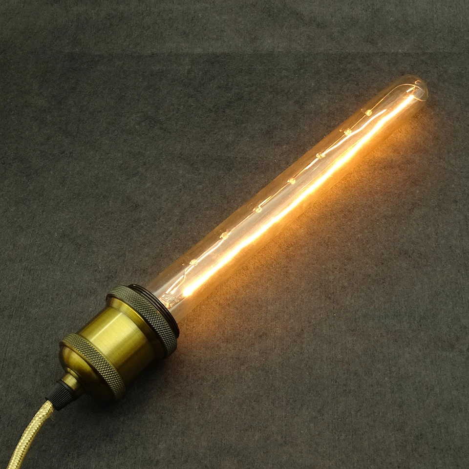 Best Selling T10 T185 T225 T300 Edison Vintage Bulb 25w 40w 60w Retro Lamps E26 E27 B22 T30 Tubular Tungsten Filament Light Bulb